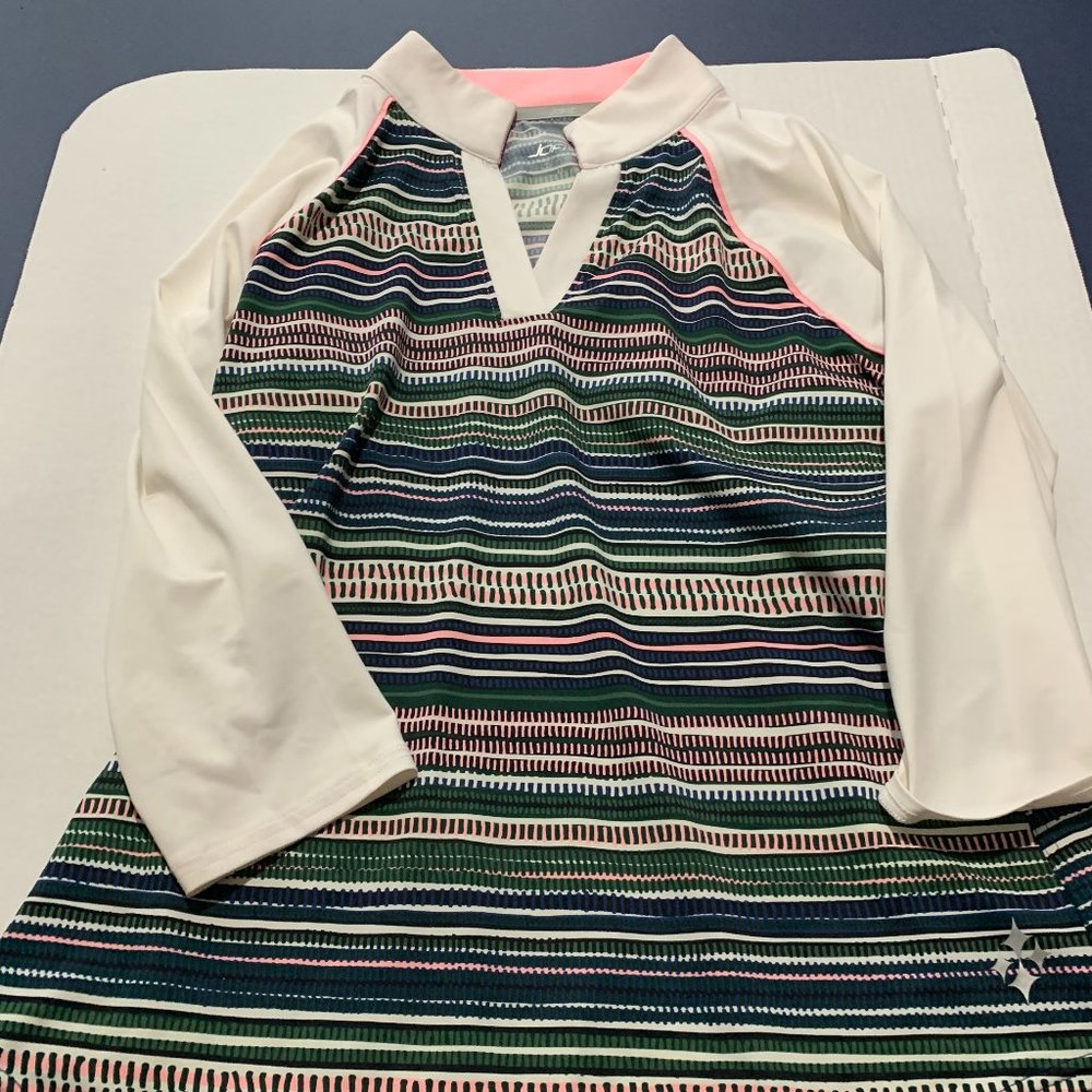 Women's Jofit Long Sleeve  Golf Shirt like new Dry Cleaned only Size MED